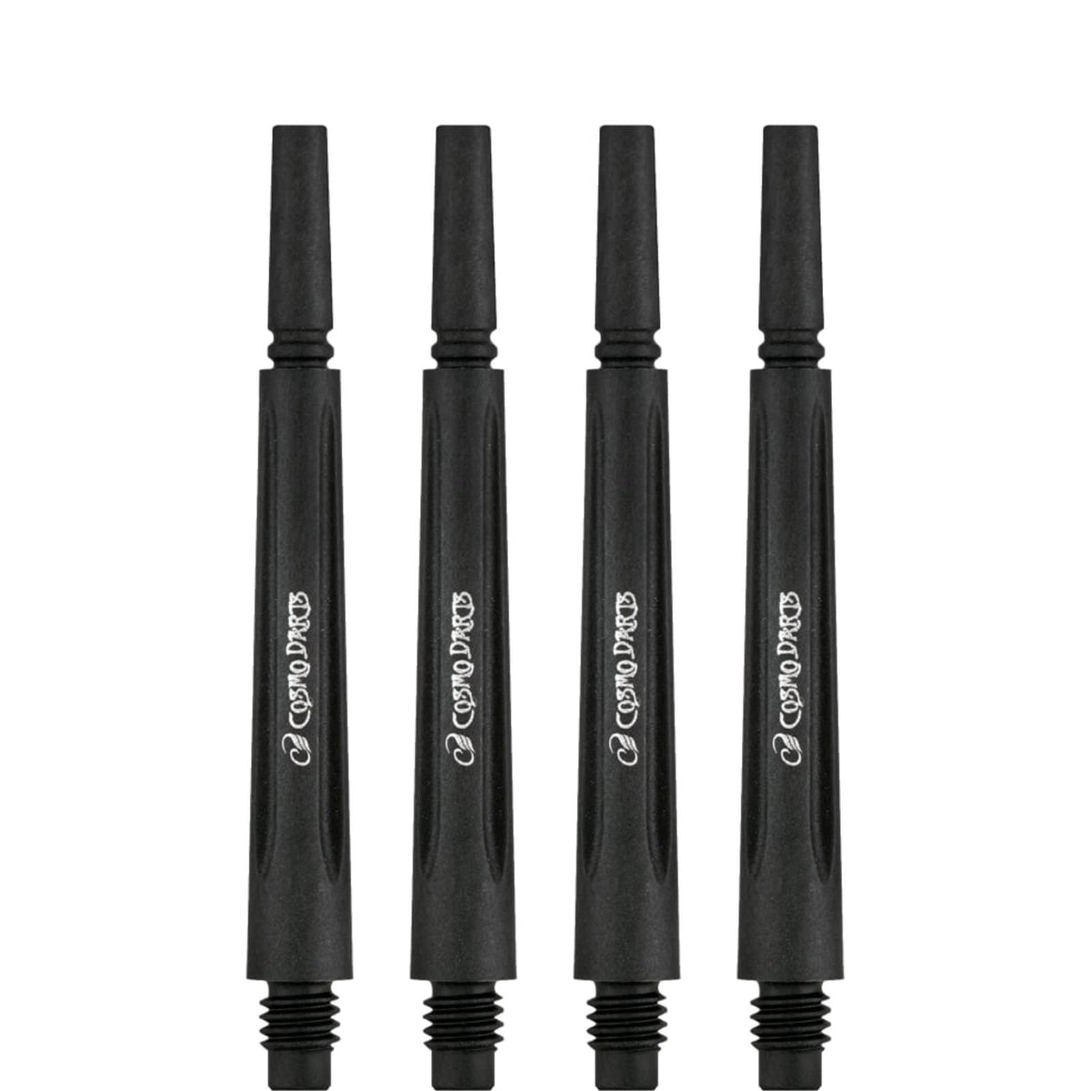 Dart Shafts - Cosmo - Fit Shaft Carbon - Black - Normal - Spinning - Dart Shafts - 4 Pack #6 (35mm)