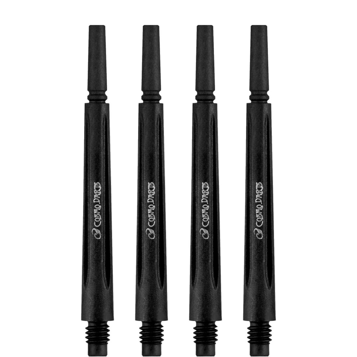 Dart Shafts - Cosmo - Fit Shaft Carbon - Black - Normal - Locked - Dart Shafts - 4 Pack #7 (38.5mm)