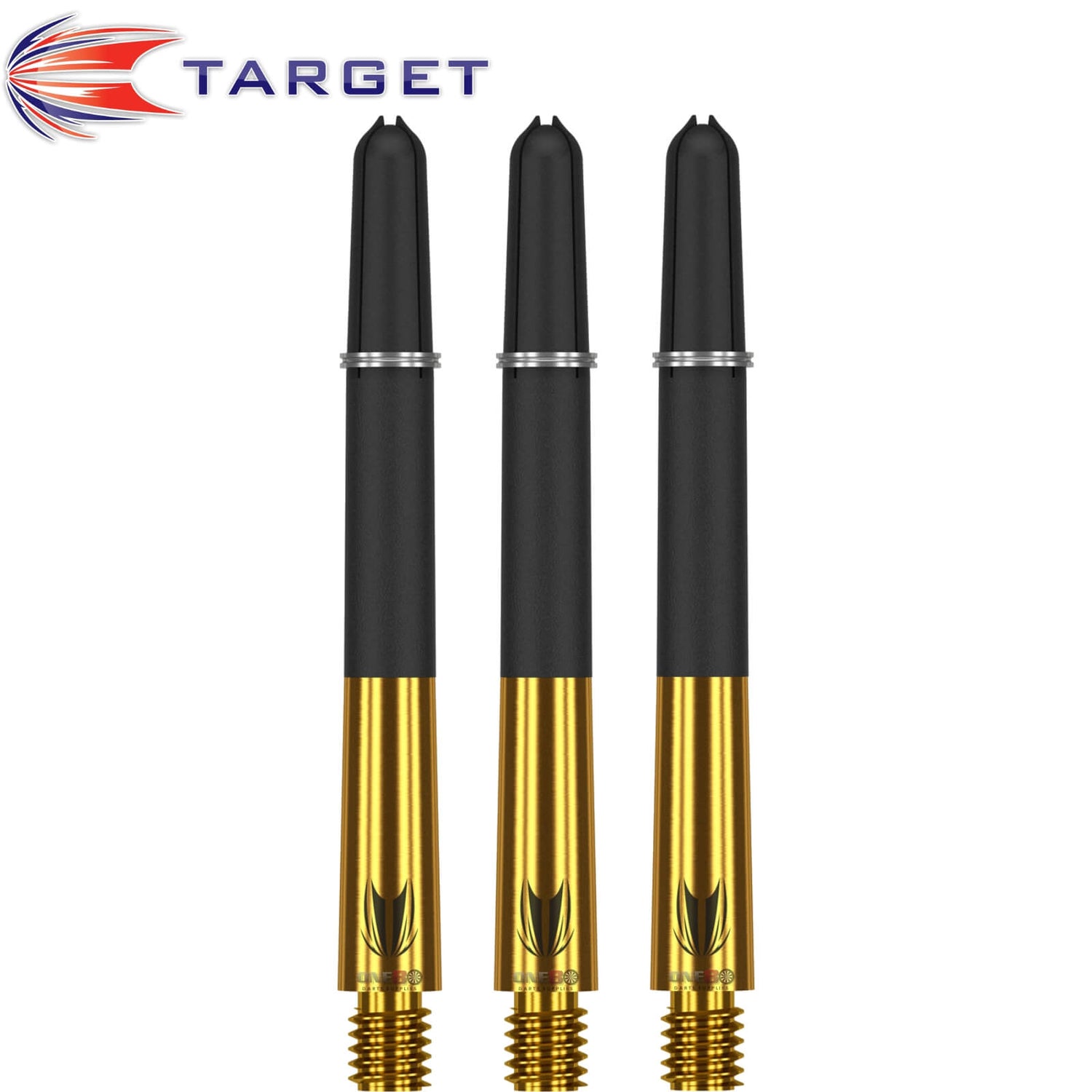 Target - Carbon Ti Pro Gold Hybrid Dart Shafts - Medium (47mm)