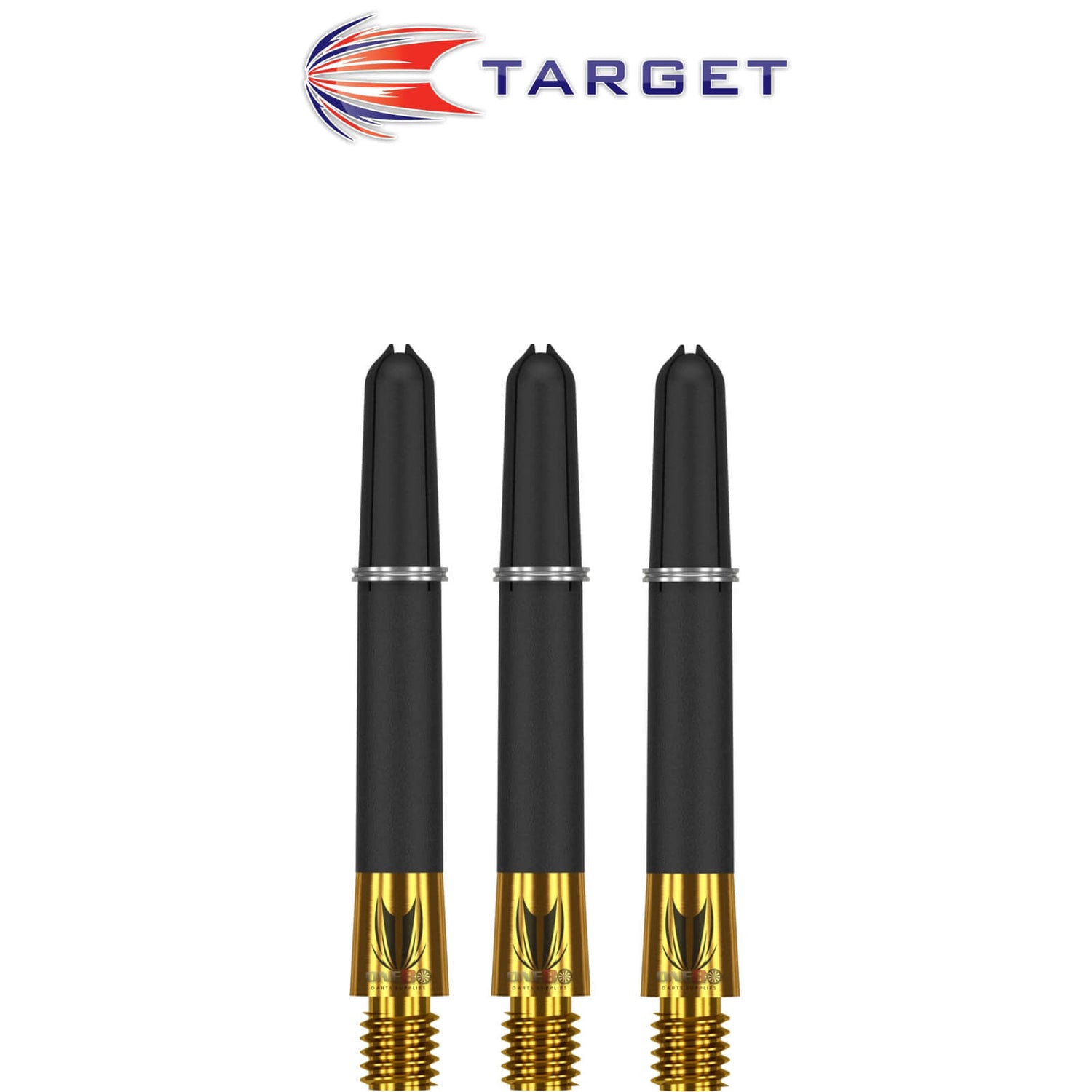 Target - Carbon Ti Pro Gold Hybrid Dart Shafts - Short (37mm)