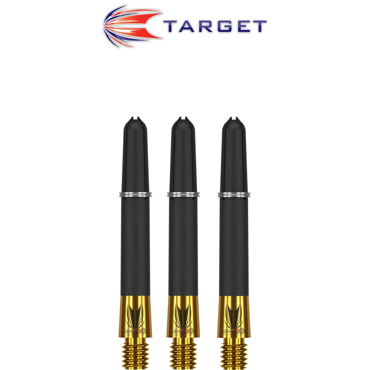Dart Shafts - Target - Carbon Ti Pro Gold Hybrid Dart Shafts Short (37mm)