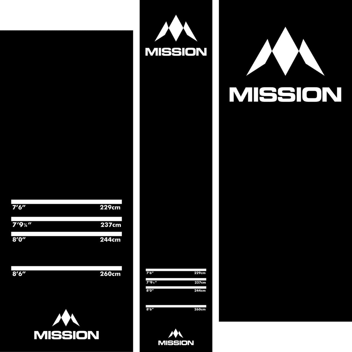 Dart Mats - Mission - Carpet Dart Mat - 290cm x 60cm 