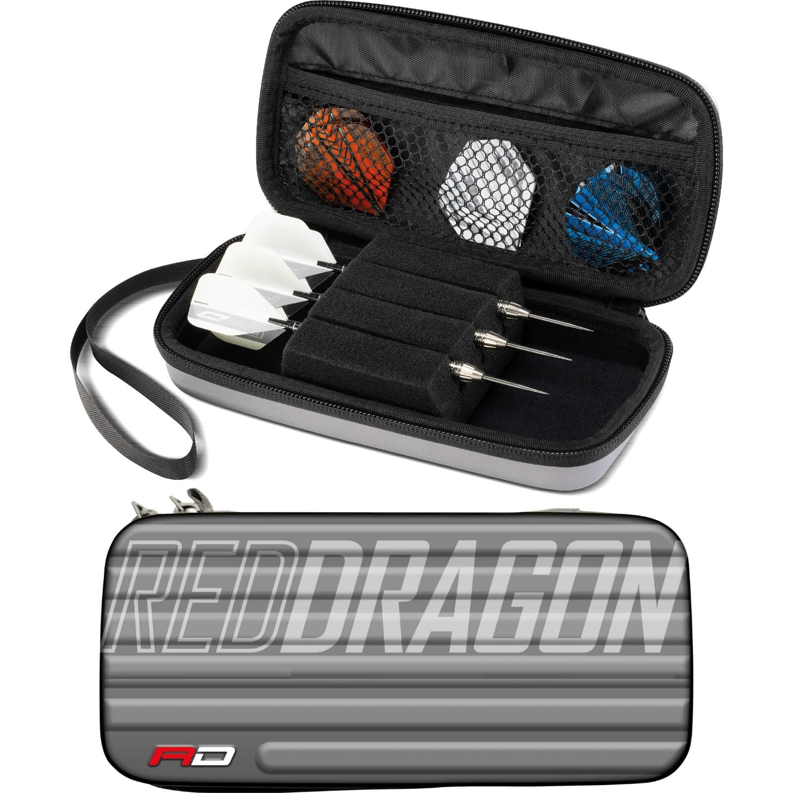 Dart Cases - Red Dragon - Monza Dart Case - Grey 