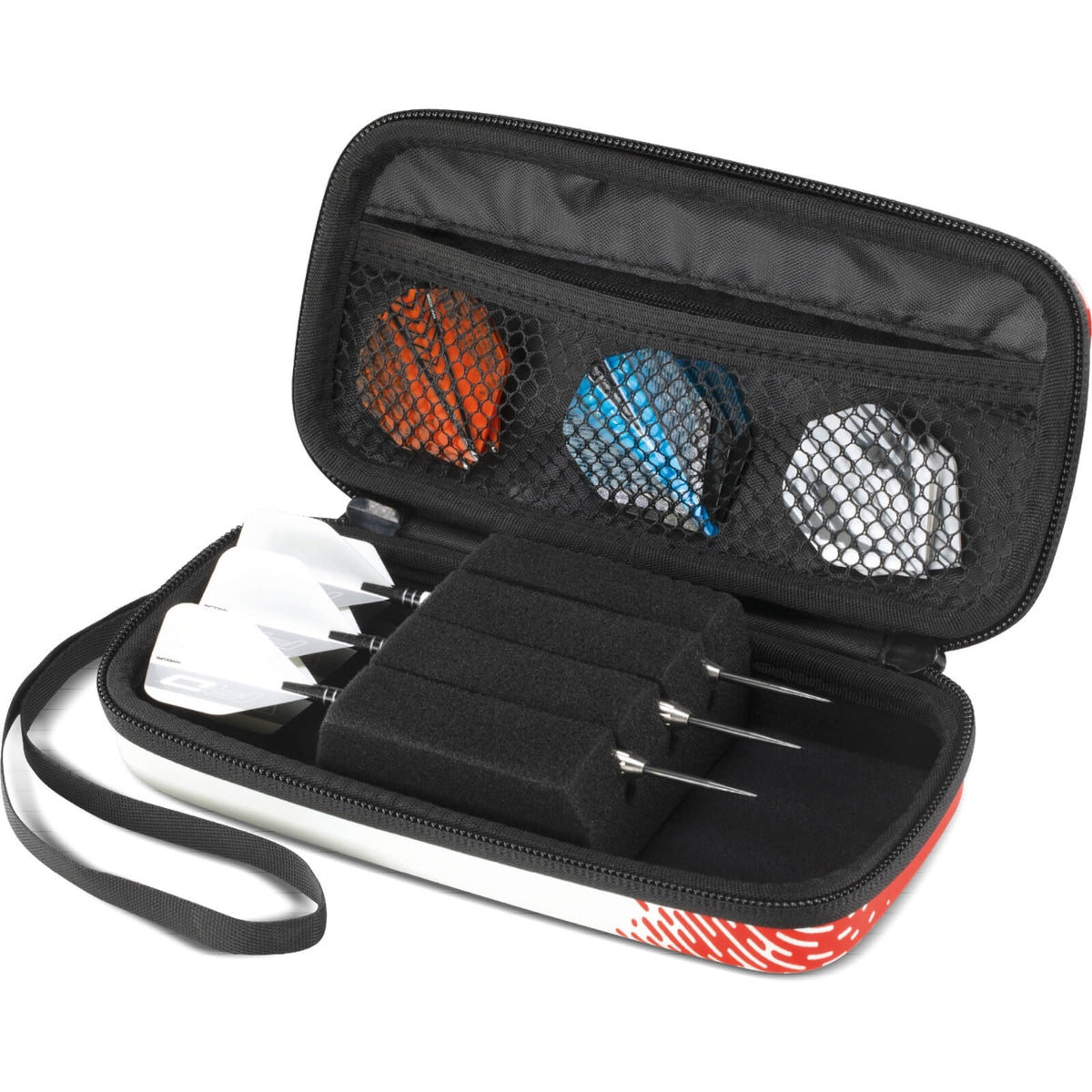 Dart Cases - Red Dragon - Monza Dart Case - Red &amp; White 