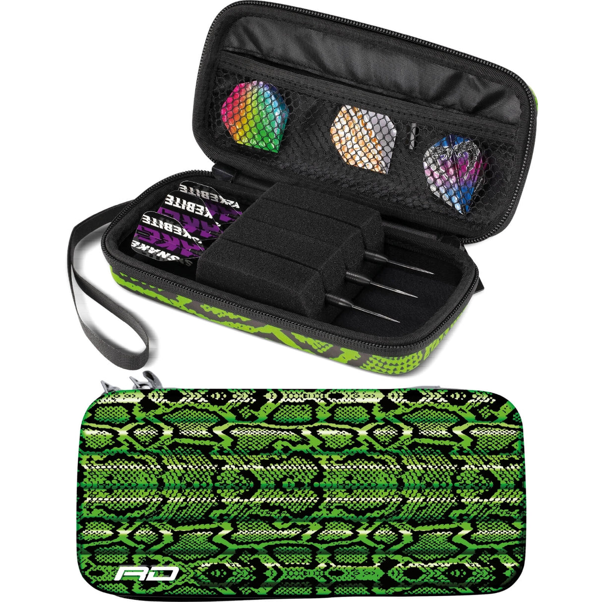 Red Dragon - Monza Dart Case - Peter Wright Green Snakebite -