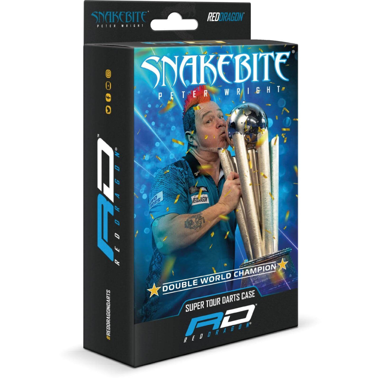 Red Dragon - Peter Wright Double World Champion - Super Tour Darts Case -