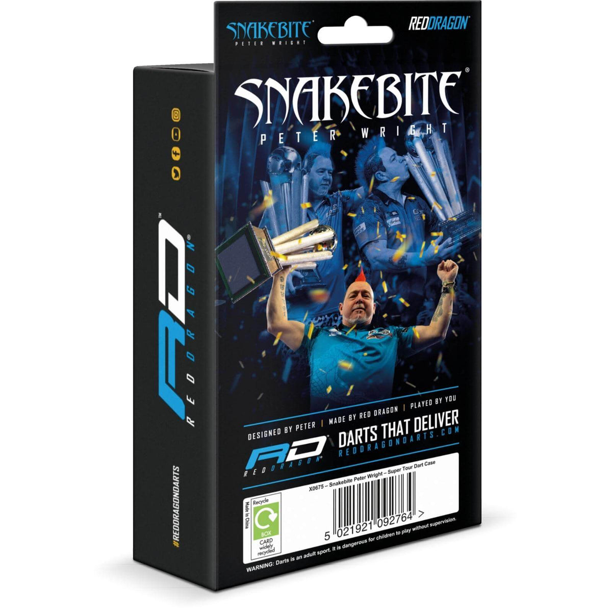 Dart Cases - Red Dragon - Peter Wright Double World Champion - Super Tour Darts Case 