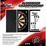 Formula Sports - Championship Dartboard & Cabinet Set -
