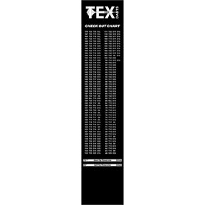 Tex - Heavy Duty Rubber Check Out Dart Mat -