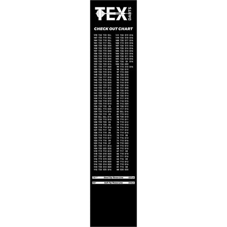 Tex - Heavy Duty Rubber Check Out Dart Mat -