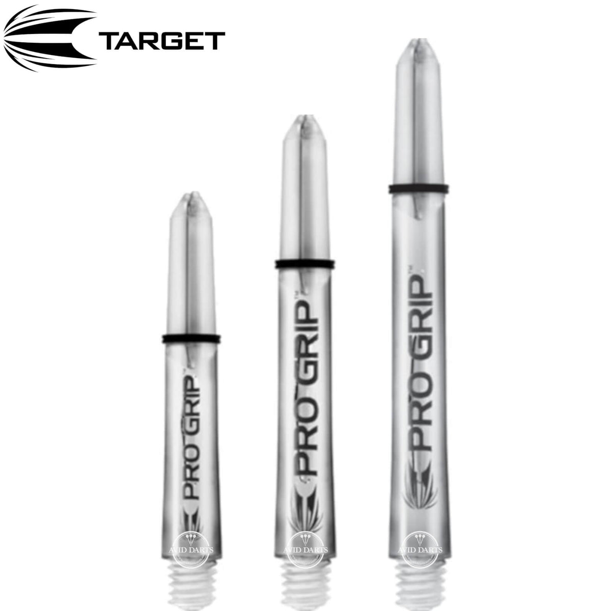 Dart Shafts - Target - Pro Grip Vision Nylon Dart Shafts Short (34mm) / Clear