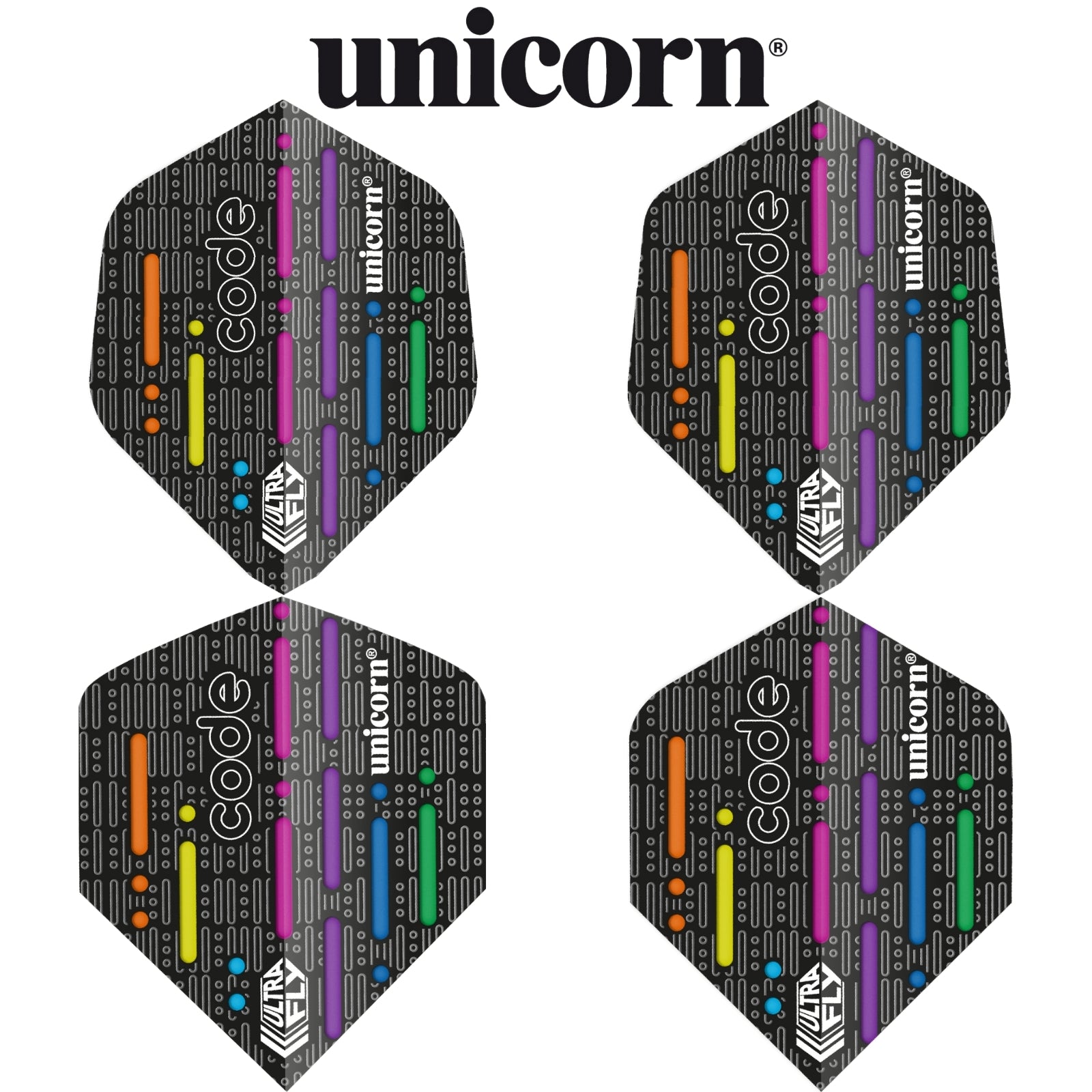 Dart Flights - Unicorn - Ultrafly Code DNA Dart Flights 