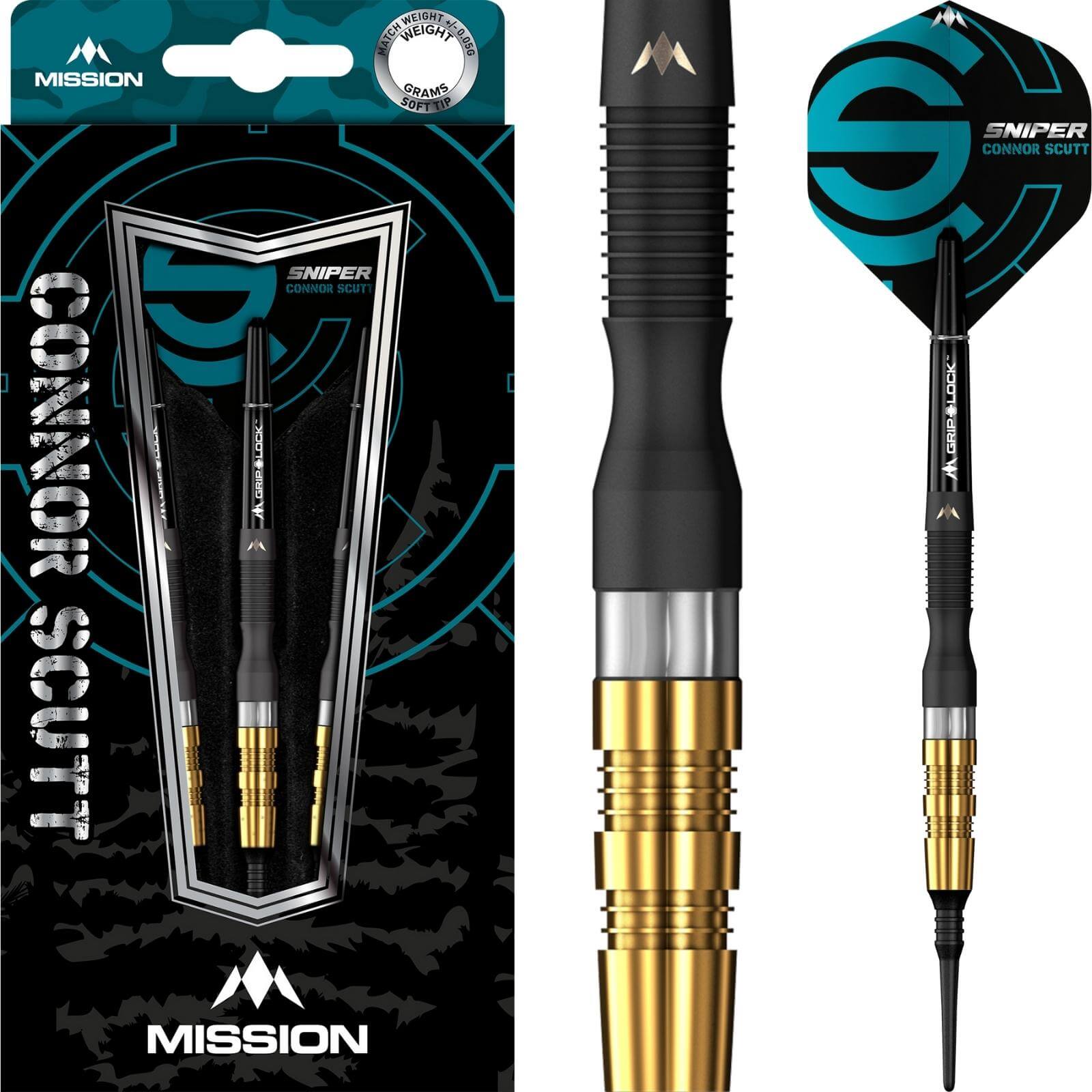 Darts - Mission - Connor Scutt Darts - Soft Tip - 95% Tungsten - 20g 