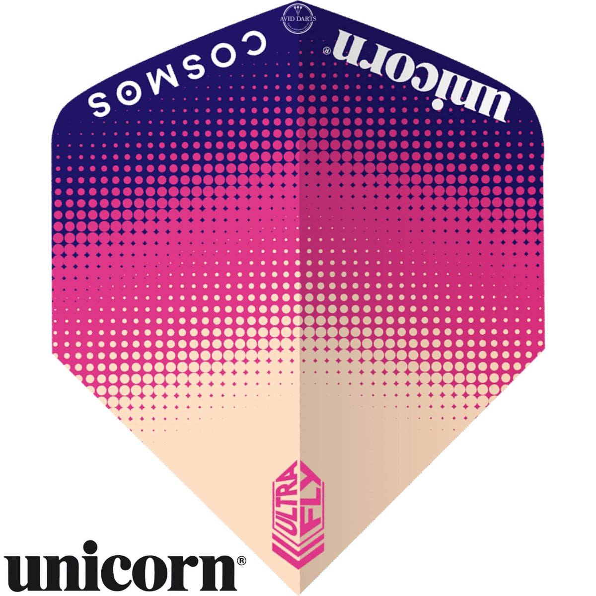 Dart Flights - Unicorn - Ultrafly Cosmos - Big Wing Dart Flights Aurora