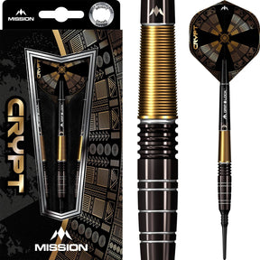 Mission - Crypt M1 Darts - Soft Tip - 90% Tungsten - 20g -