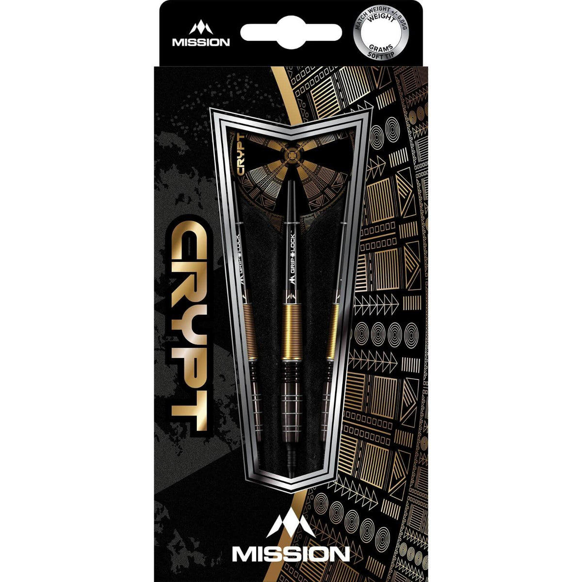 Darts - Mission - Crypt M1 Darts - Soft Tip - 90% Tungsten - 20g 