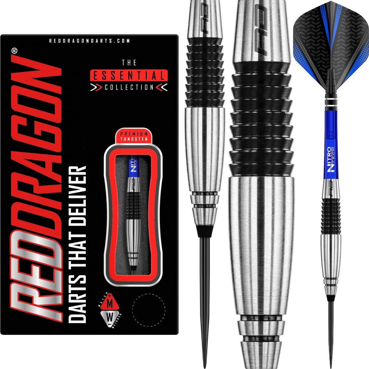 Darts - Red Dragon - Cyclone Darts - Steel Tip - 90% Tungsten - 23g 25g 