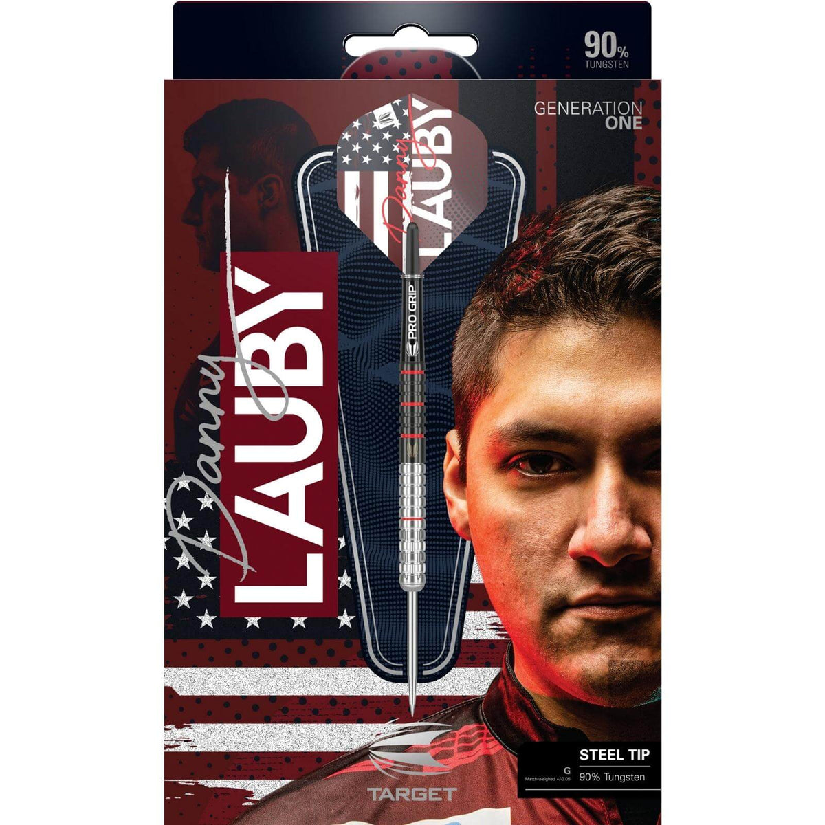 Darts - Target - Danny Lauby Darts - Steel Tip - 90% Tungsten - 22g 24g 