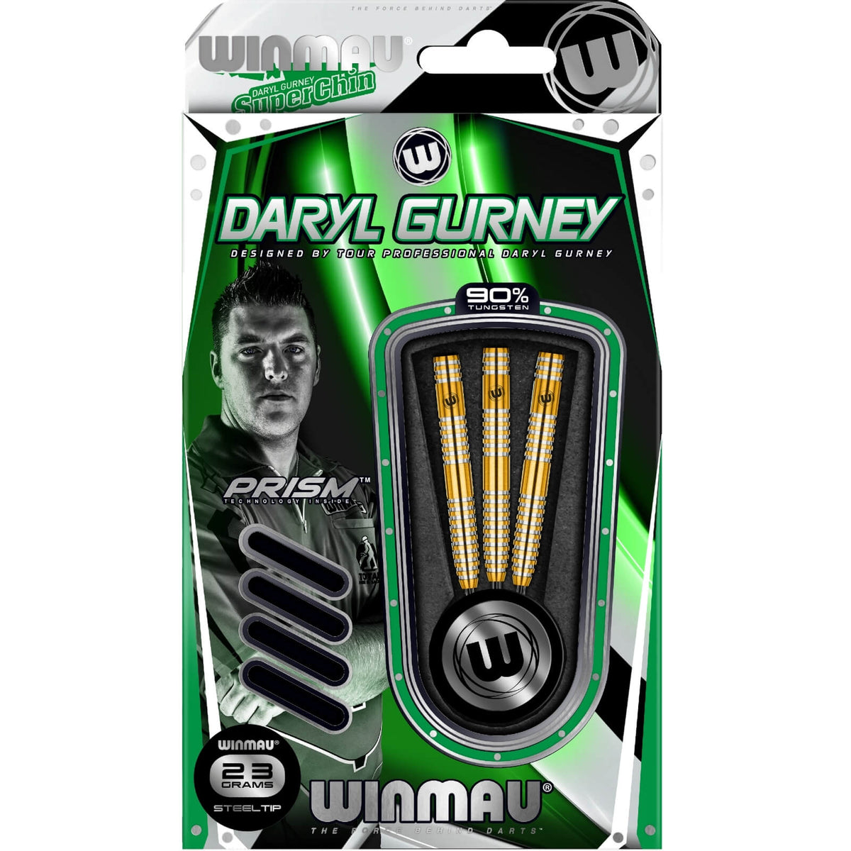 Darts - Winmau - Daryl Gurney Darts - Steel Tip - 90% Tungsten - 23g 25g 