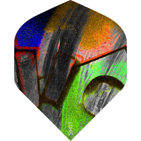 Shot - Devon Petersen - Big Wing Dart Flights - Graffiti