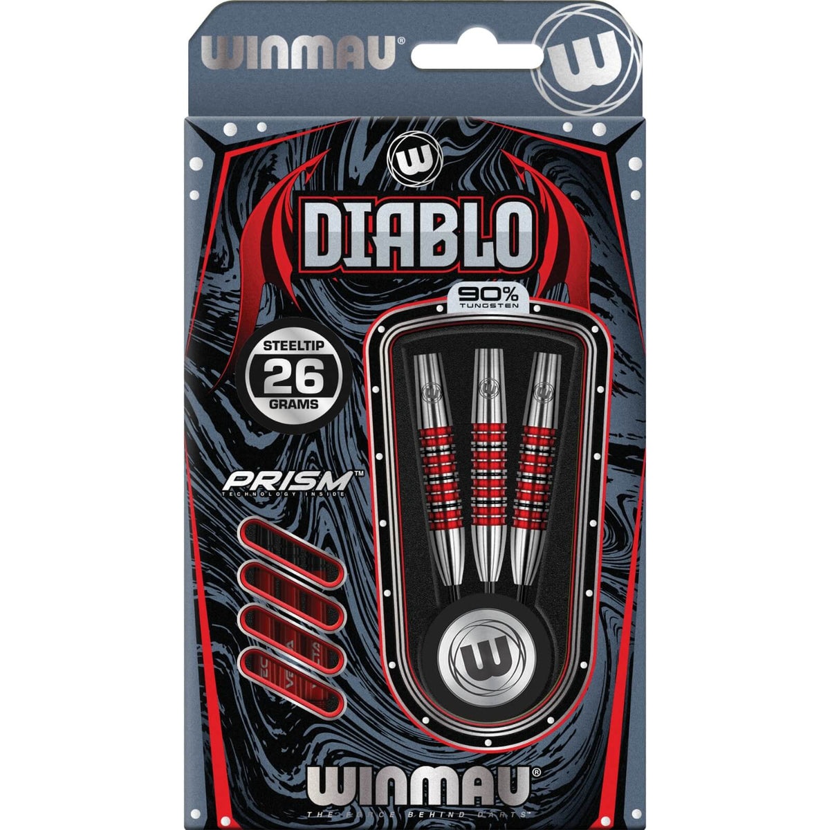 Darts - Winmau - Diablo Darts - Steel Tip - 90% Tungsten - 24g 26g 28g 
