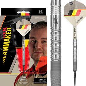 Target - Dimitri Van Den Bergh Darts - Soft Tip - 90% Tungsten - 19g 21g -