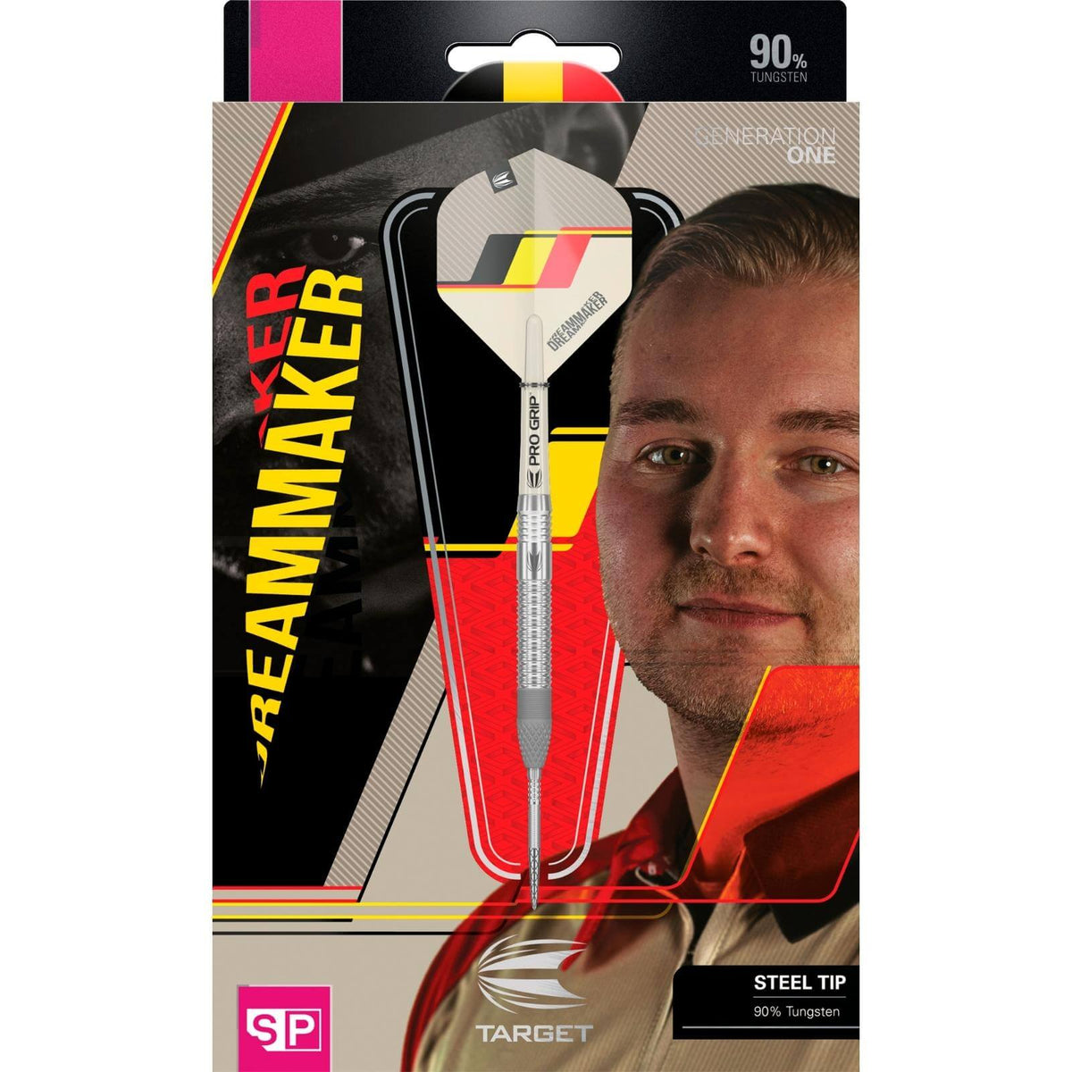 Darts - Target - Dimitri Van Den Bergh Darts - Swiss Point - Steel Tip - 90% Tungsten - 21g 23g 25g 