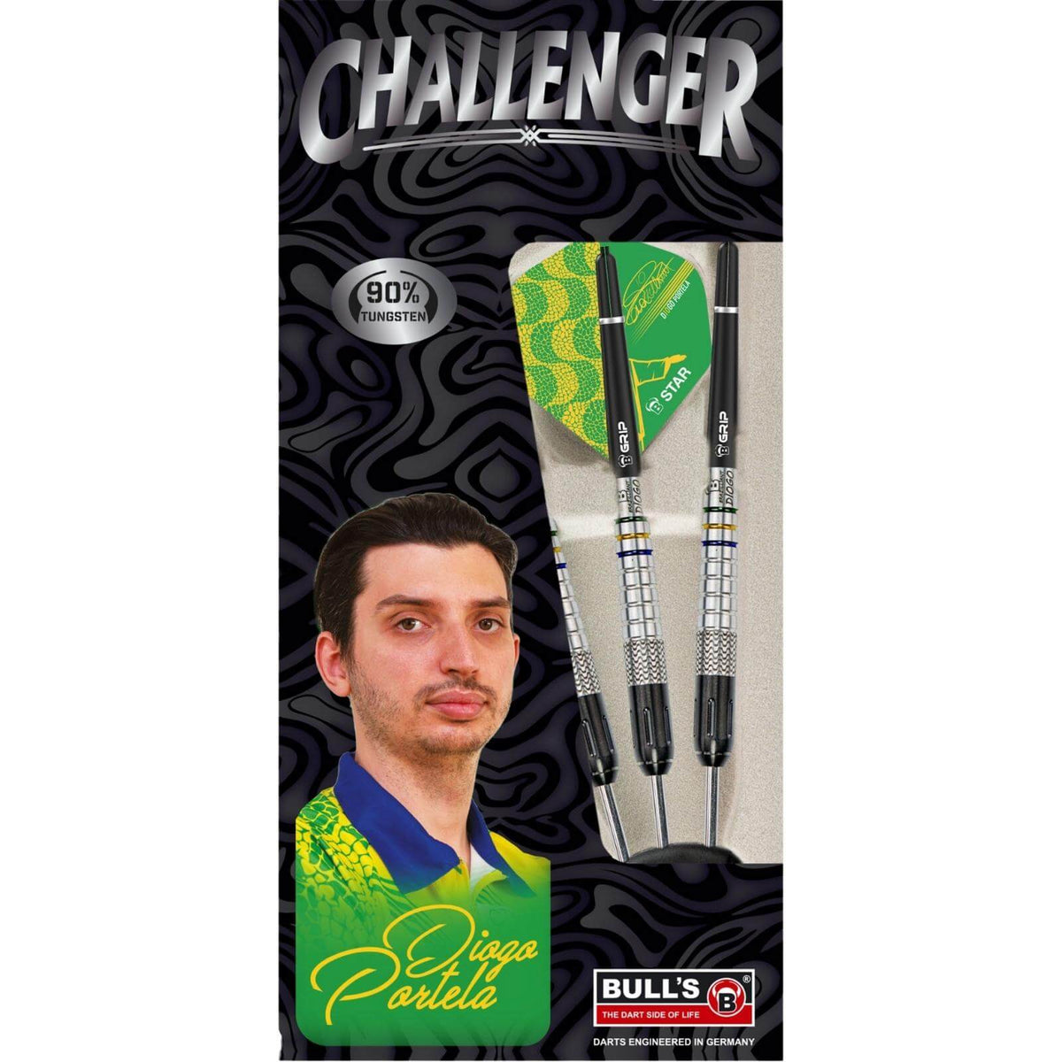 Darts - BULL&#39;S - Diogo Portela Darts - Steel Tip - 90% Tungsten - 24g 