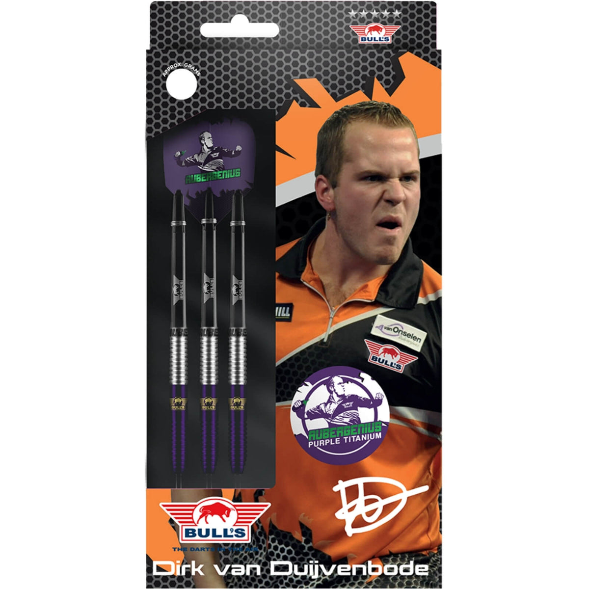 Bull's NL Dirk Van Duijvenbode Darts For Sale | 22g 23g 25g | Purple ...