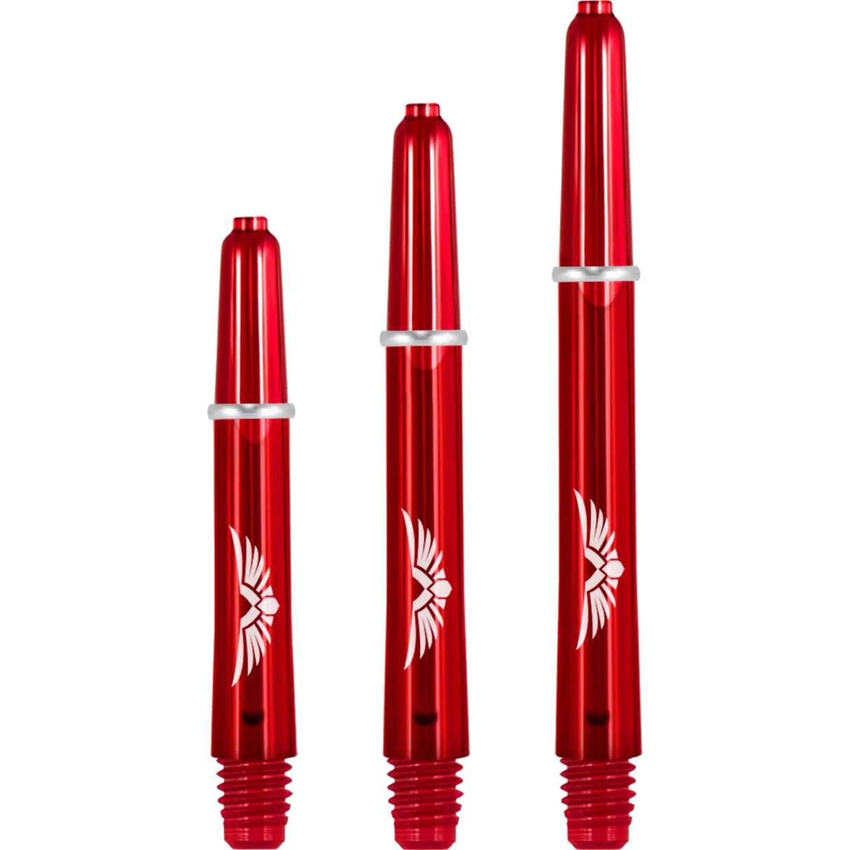 Shot - Eagle Claw - Polycarbonate Dart Shafts - Short (35mm) / Red