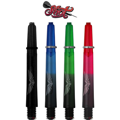 Shot - Eagle Claw Black Two Tone Polycarbonate Dart Shafts -