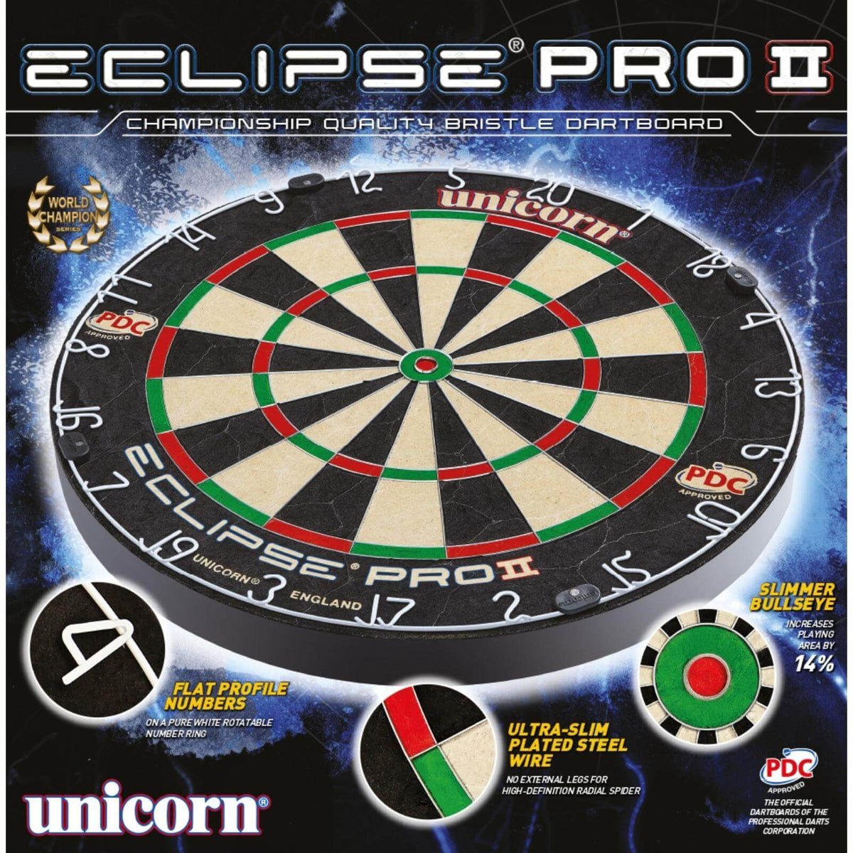 Dartboards - Unicorn - Eclipse Pro 2 Dartboard 