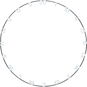 Unicorn - Eclipse Ultra-Vis Metal Number Ring -