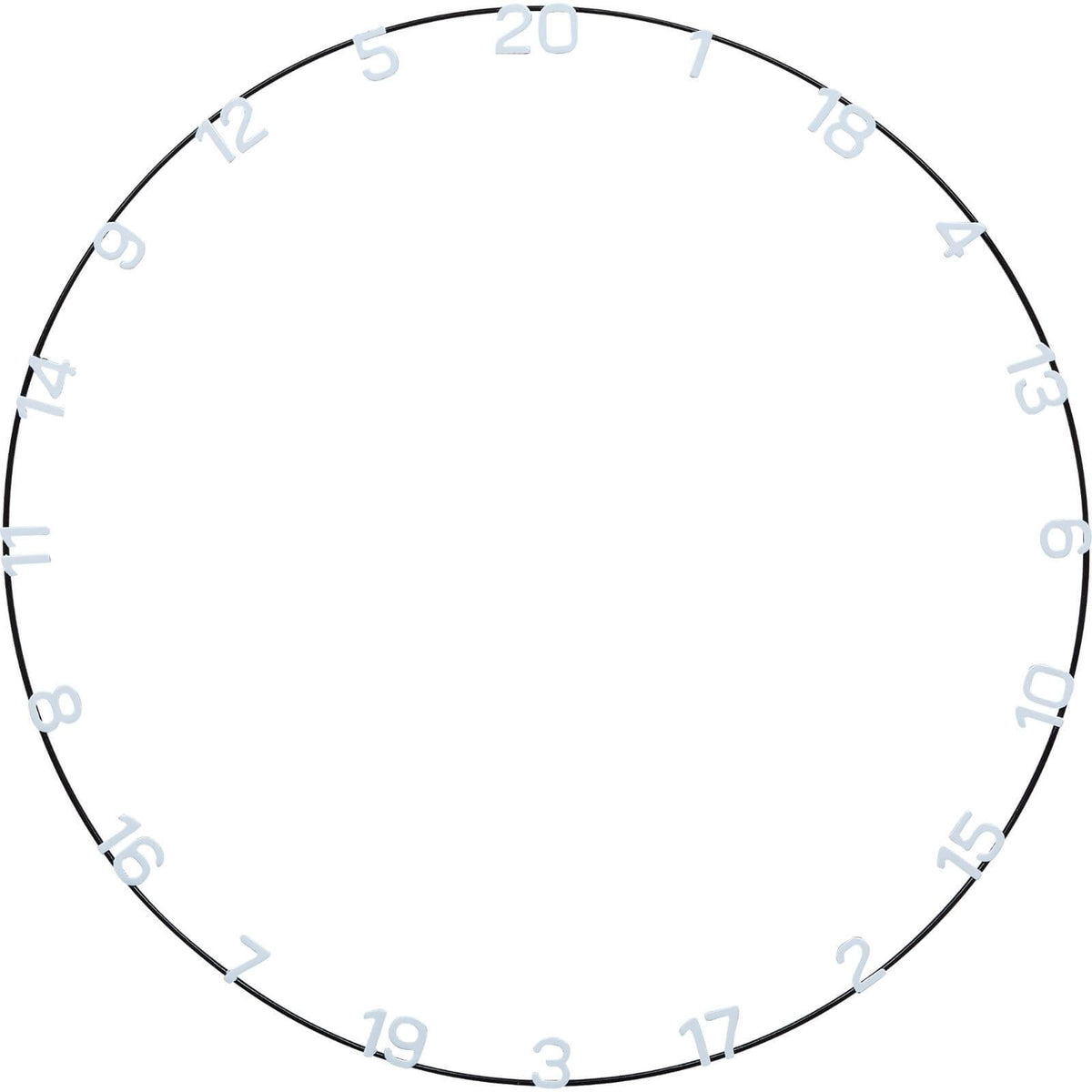 Dartboard Accessories - Unicorn - Eclipse Ultra-Vis Metal Number Ring 