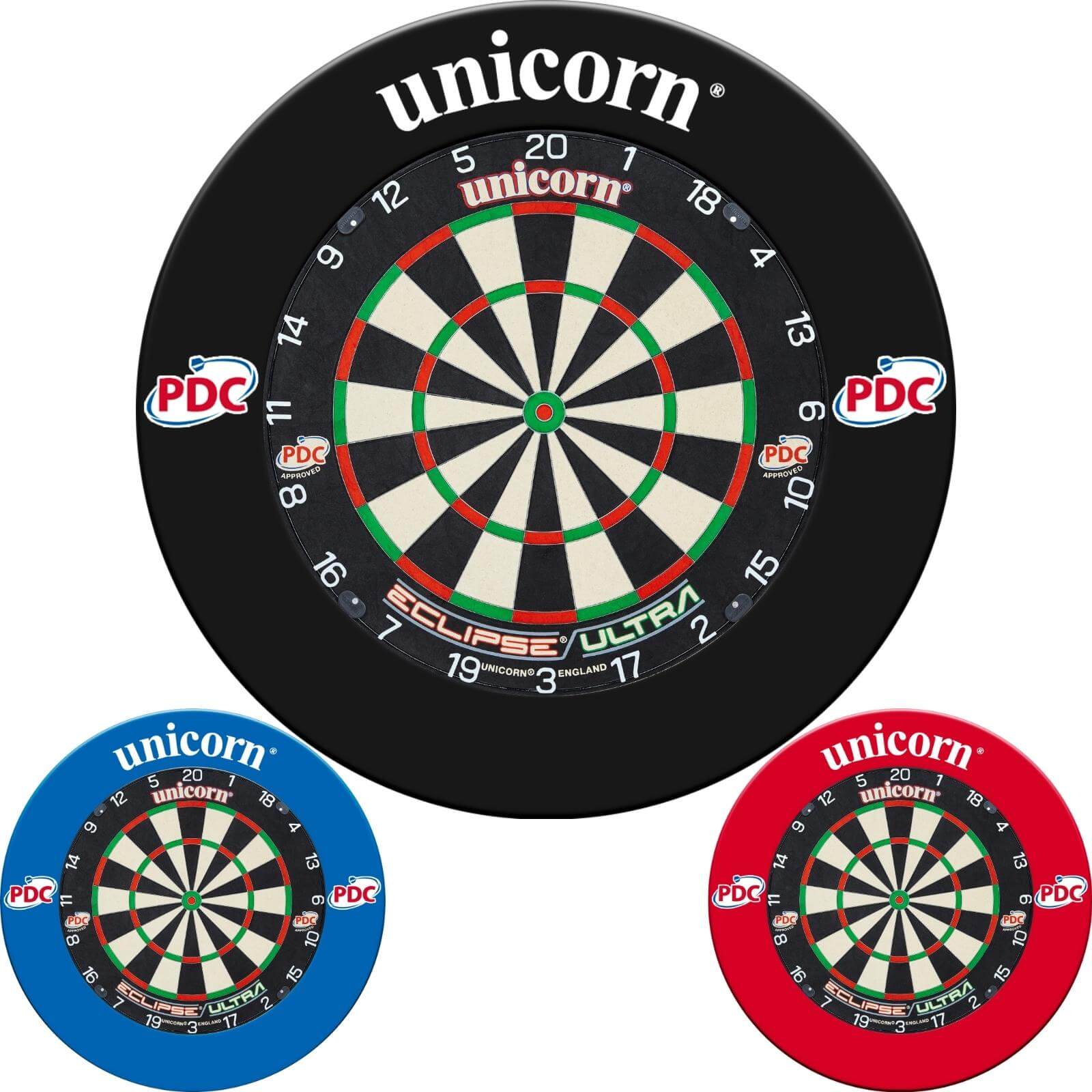 Dartboards - Unicorn - Eclipse Ultra Dartboard & Striker Surround Package 