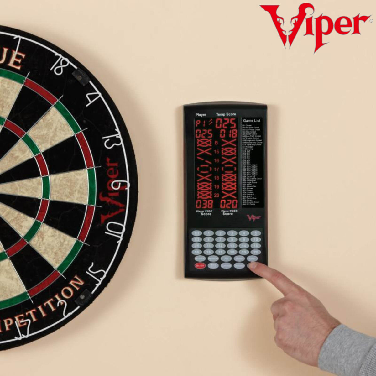 Training Accessories - Viper - ProScore Electronic Dart Scorer - 40 Games 