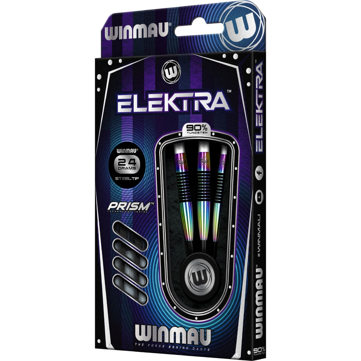 Darts - Winmau - Elektra Darts - Steel Tip - 90% Tungsten - 22g 24g 26g 