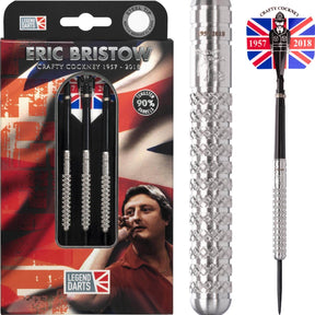Legend - Eric Bristow Natural Knurled Darts - 90% Tungsten - 21g 23g 25g -