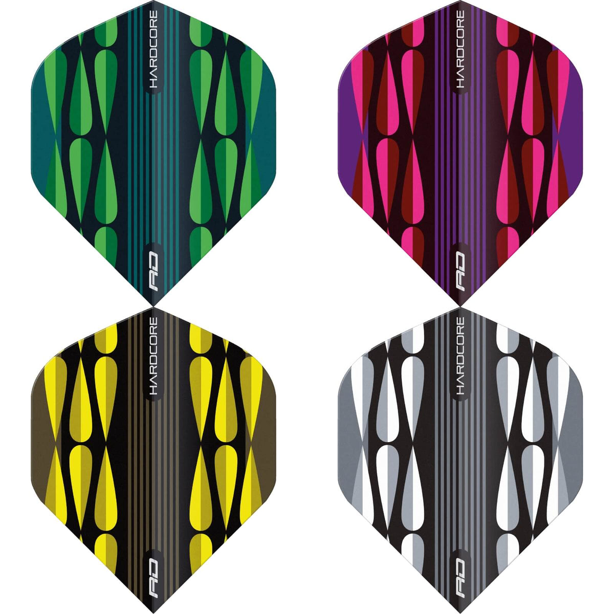 Dart Flights - Red Dragon - Hardcore Radical Teardrop - Big Wing Dart Flights 