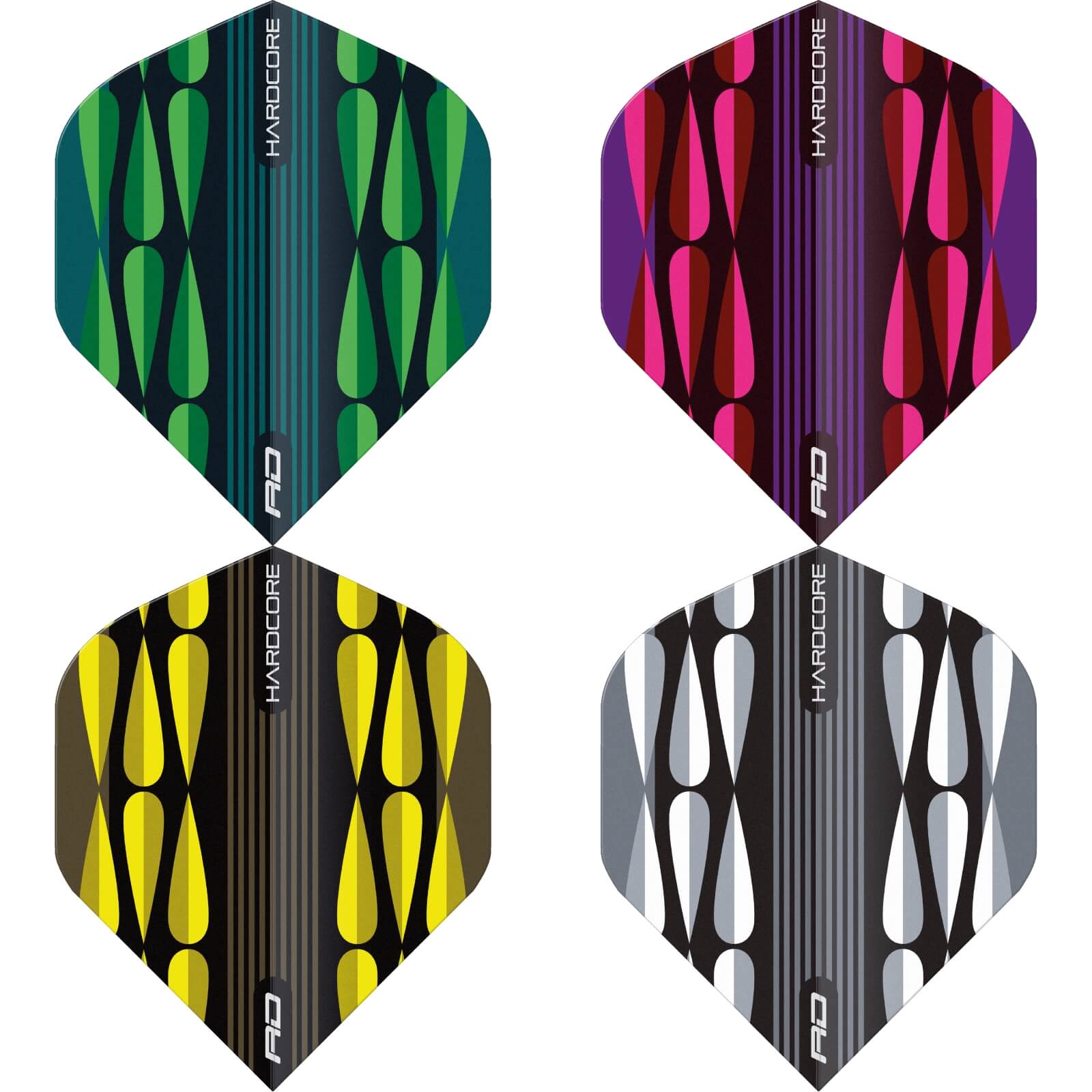 Dart Flights - Red Dragon - Hardcore Radical Teardrop - Big Wing Dart Flights 