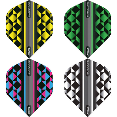 Red Dragon - Hardcore Radical Geometric - Big Wing Dart Flights -