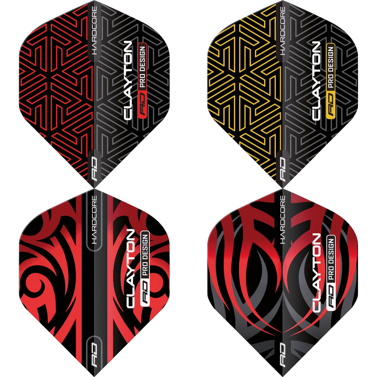 Red Dragon - Jonny Clayton Hardcore - Big Wing Dart Flights -