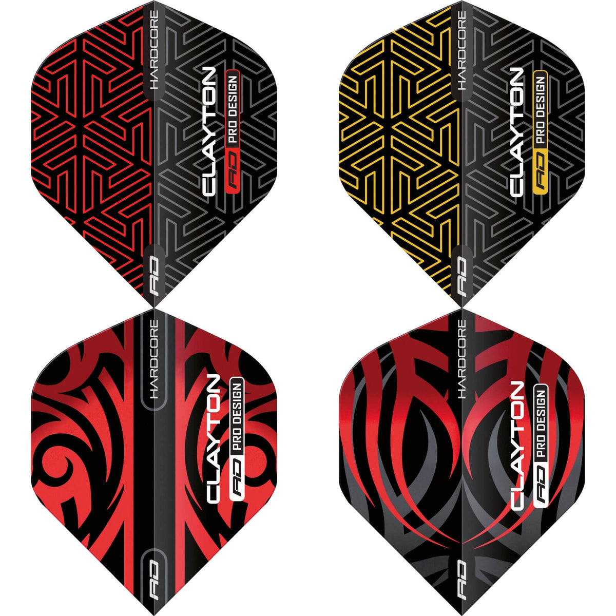 Red Dragon Jonny Clayton Hardcore Dart Flights For Sale Avid Darts