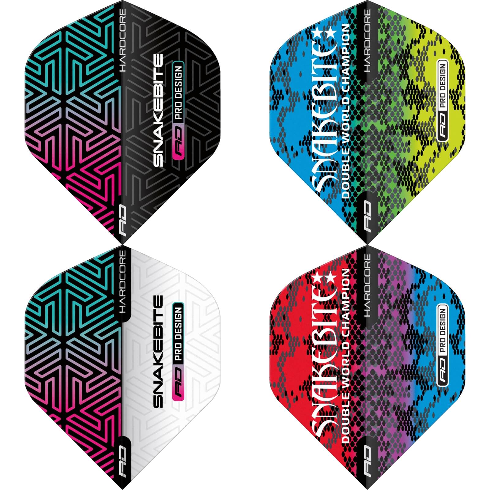 Dart Flights - Red Dragon - Peter Wright Hardcore - Big Wing Dart Flights 