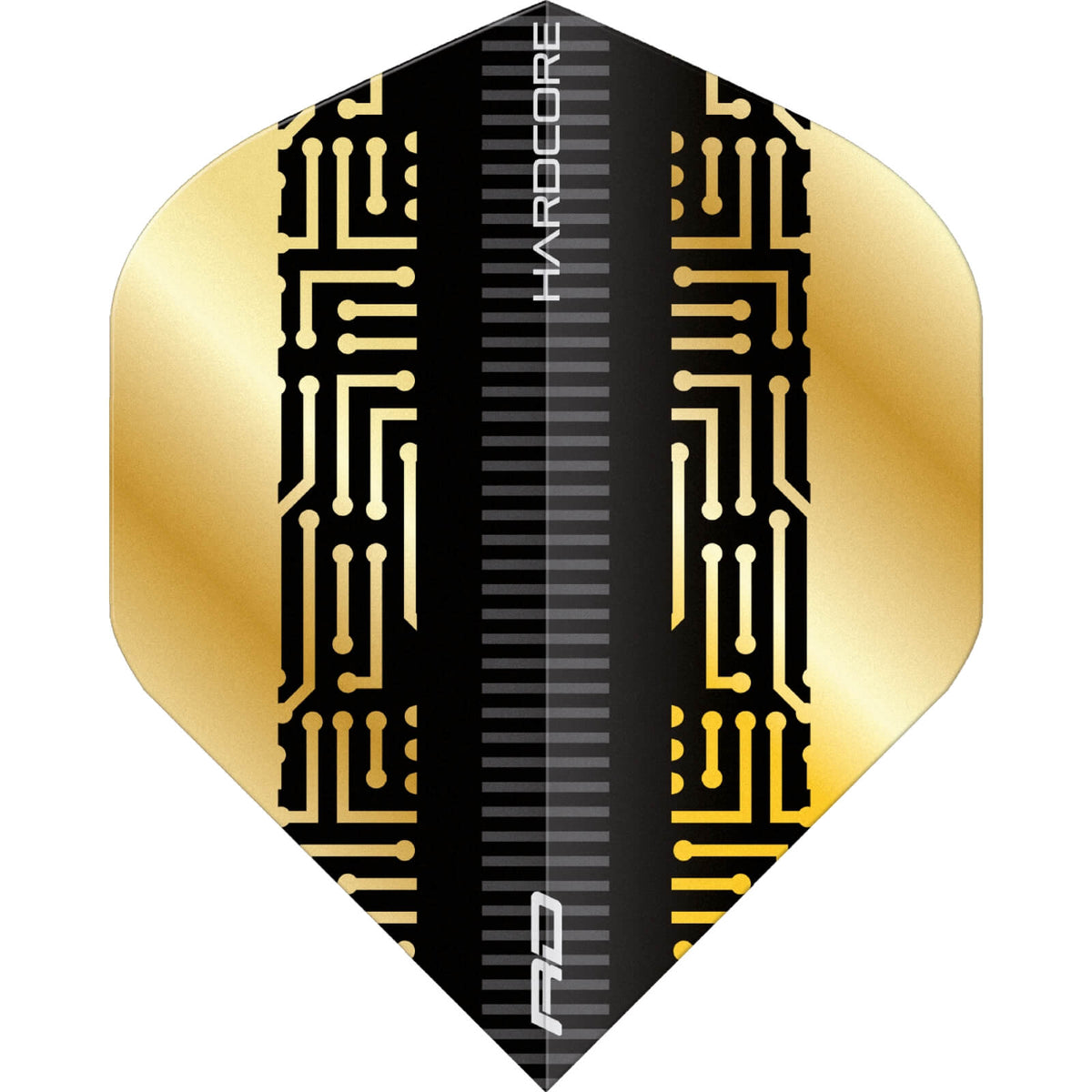 Dart Flights - Red Dragon - Hardcore Premium Gold - Big Wing Dart Flights F6830