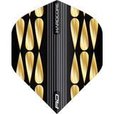 Red Dragon - Hardcore Premium Gold - Big Wing Dart Flights - F6835