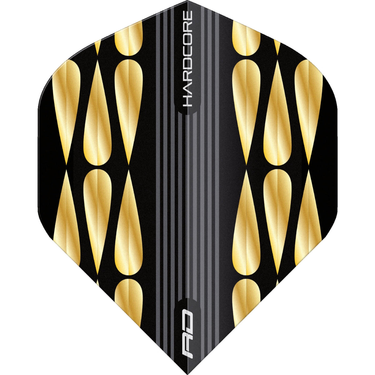 Dart Flights - Red Dragon - Hardcore Premium Gold - Big Wing Dart Flights F6835