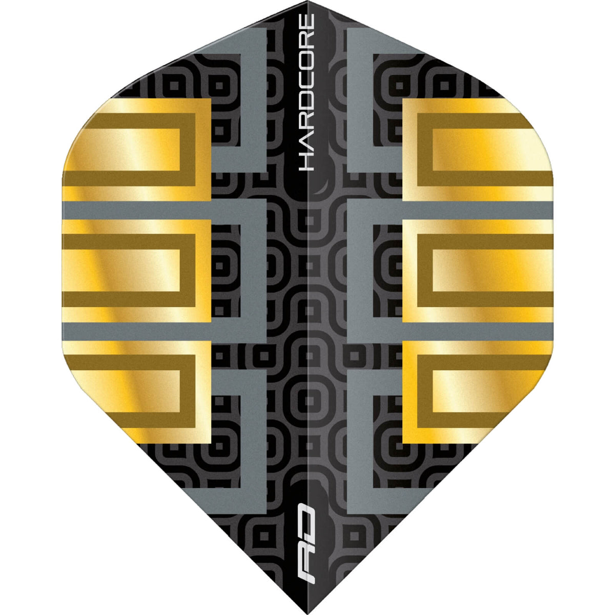 Dart Flights - Red Dragon - Hardcore Premium Gold - Big Wing Dart Flights F6836