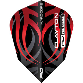 Red Dragon - Jonny Clayton Hardcore - V-Standard Dart Flights - F6852