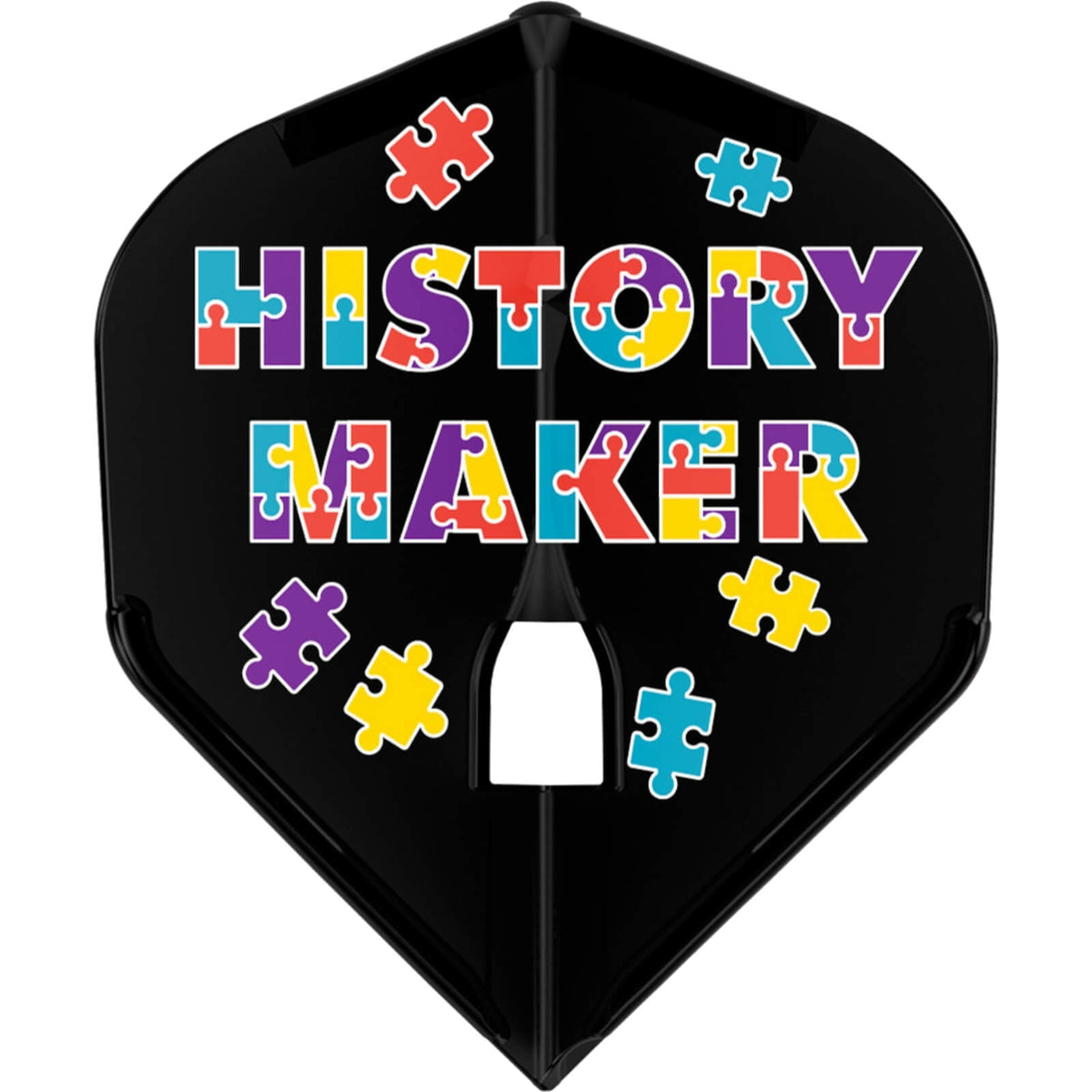 Dart Flights - L-Style - Fallon Sherrock V2 - Big Wing (L1) Dart Flights Black